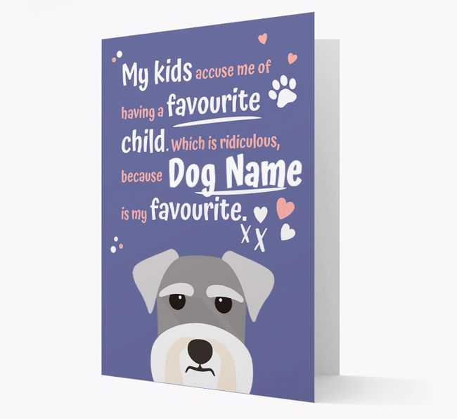 'Favourite Child' - Personalised {breedFullName} Card 